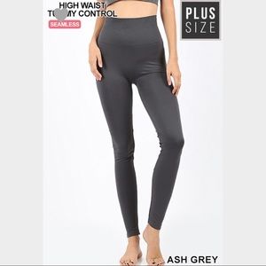 New Gray Control top Leggings Seamless